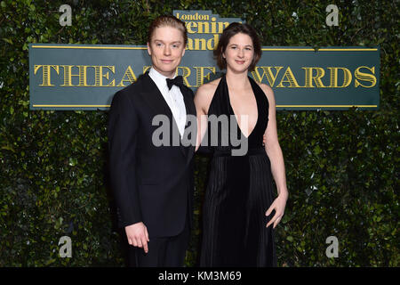 Freddie Fuchs und die Teilnahme an den Evening Standard Theater Awards, im Theatre Royal in London. PRESS ASSOCIATION Foto. Bild Datum: Sonntag, Dezember 3rd, 2016. Photo Credit: Matt Crossick/PA-Kabel. Stockfoto