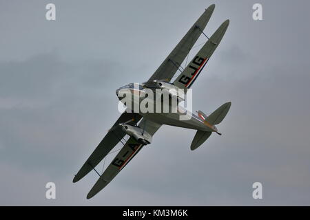 De Havilland DH.* (Dragon Rapide g-agjg am Abingdon Air Show 2014 Stockfoto