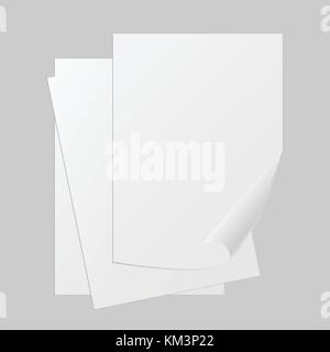 Vektor Stapel Papiere, gruppiert und geschichteten, leicht zu bearbeiten und in verschiedene Richtungen bewegen Stock Vektor