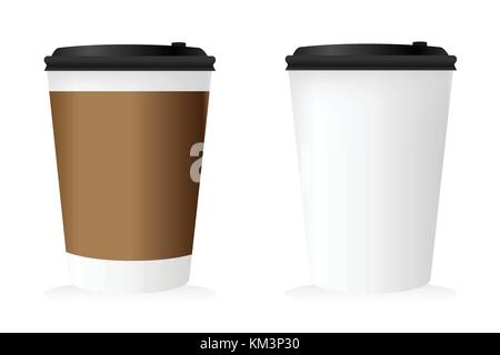 Mockup der Kaffeetasse. Stock Vektor