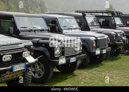 Land Rover Experience in Valpellice Italien, 16.Juni 2013 Stockfoto