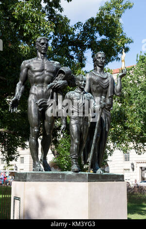 Die Pfadfinder Memorial (von amerikanischen Bildhauer Donald De Lue), die Ellipse, Washington, D.C., USA. Stockfoto