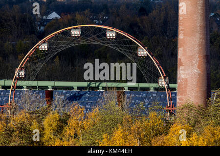 UNESCO-Weltkulturerbe Zeche Zollverein in Essen, Kokerei, Sun-Rad, eine Art Riesenrad, Stockfoto