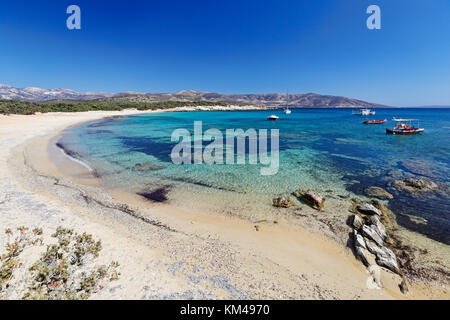 Alyko Strand (Saint George) auf der Insel Naxos, Griechenland Stockfoto
