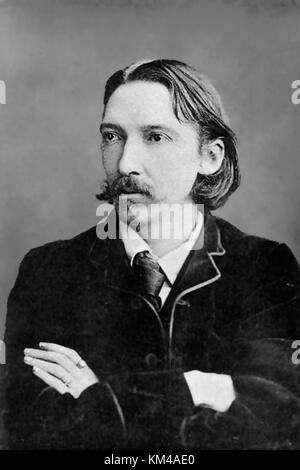 Robert Louis Stevenson, Robert Louis Balfour Stevenson, schottischer Schriftsteller, Dichter, Schriftsteller Stockfoto