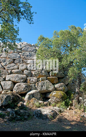 Die Nuraghe Maiori (Nuraghe Majori) bei Tempio Pausania Sardinien Stockfoto