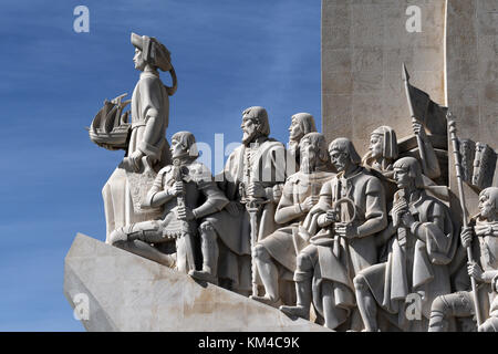 Entdeckungen Denkmal; padrao dos descobrimentos; Stadtteil Belem, Lissabon, Portugal Stockfoto