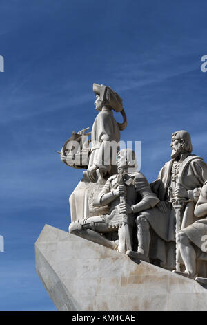 Entdeckungen Denkmal; padrao dos descobrimentos; Stadtteil Belem, Lissabon, Portugal Stockfoto