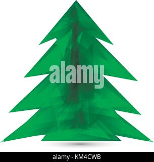Abstrakte Weihnachtsbaum. Stock Vektor