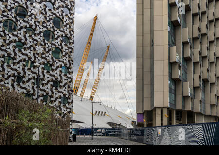 Die O2 Arena, North Greenwich, London, Vereinigtes Königreich Stockfoto