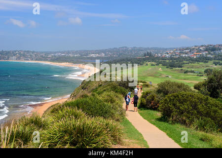 Bicentennial an der Küste zu Fuß neben Long Reef Beach in collaroy, einem nördlichen Vorort von Sydney, New South Wales, Australien Stockfoto