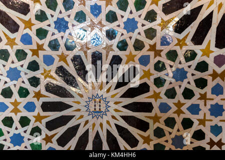 Wandfliesen, die Alhambra, Granada, Spanien Stockfoto