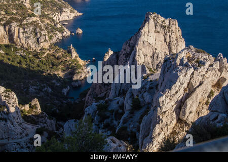 Calanque de Morgiou, Marseille, boiuche du Rhone, Frankreich Stockfoto