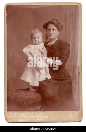 Edith Johnson und Baby Beryl, 1910 Stockfoto