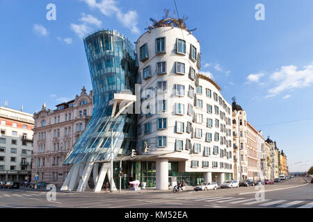 Tancici dum Ingwer ein Fred, tanzendes Haus, rasin Damm, neue Stadt, Prag, Tschechische Republik Stockfoto