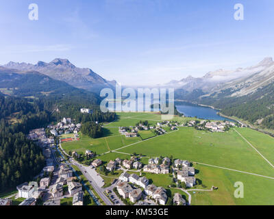 Sils im Engadin Stockfoto