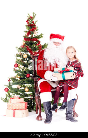 Das Geschenk vom Weihnachtsmann Stockfoto