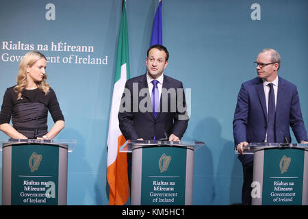 Dublin, Irland. 4. Dez, 2017. Der irische Premierminister (Taoiseach), Leo Varadkar, reagiert auf die Nachricht, dass die Brexit Phase ein Deal nicht zwischen Großbritannien und der EU heute wie erwartet unterzeichnet. Credit: RollingNews.ie/Alamy leben Nachrichten Stockfoto