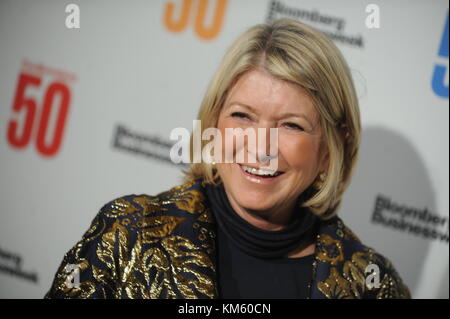 New York, USA. Dezember 2017. Martha Stewart nimmt am 4. Dezember 2017 an der Feier „The Bloomberg 50“ in der Gotham Hall in New York City Teil. Personen: Martha Stewart Quelle: Storms Media Group/Alamy Live News Stockfoto