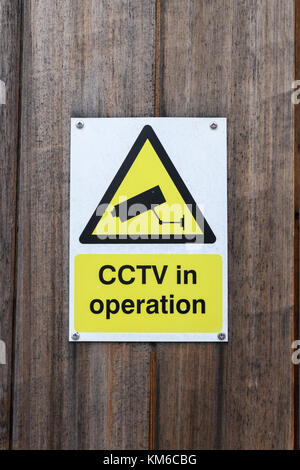 CCTV-Zeichen Stockfoto