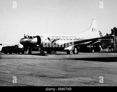 SAS Convair CV 440 Metropolitan, Snorre Viking LN KLE am Boden Stockfoto