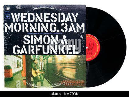 Simon und Garfunkel Mittwoch Morgen 3 Uhr album Stockfoto