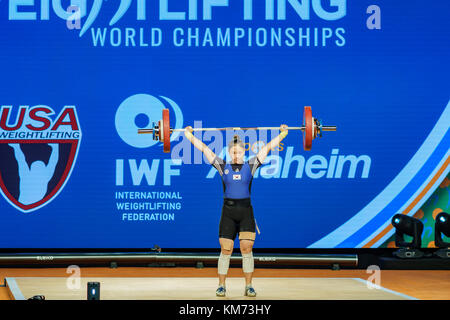 Anaheim, Nov 30: 2017 Kim sohwa in international weightlifting Federation World Championships am 30.November 2017 im Anaheim Convention Center, los Angele Stockfoto