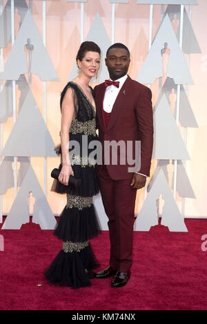 HOLLYWOOD, CA - 22. Februar: David Oyelowo attendst der 87. jährlichen Academy Awards in Hollywood & Highland Center am 22. Februar 2015 in Hollywood, Kalifornien. Personen: David Oyelowo Stockfoto