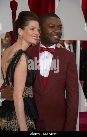 HOLLYWOOD, CA - 22. Februar: David Oyelowo attendst der 87. jährlichen Academy Awards in Hollywood & Highland Center am 22. Februar 2015 in Hollywood, Kalifornien. Personen: David Oyelowo Stockfoto