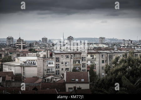 Blick über Zemun in Belgrad, Serbien. Stockfoto