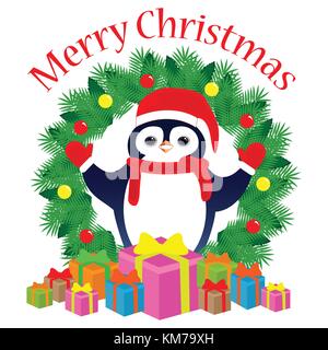 2017 Weihnachten Hintergrund Stock Vektor