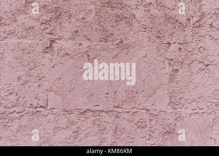 Konkrete rosa verputzten Wand Muster. Rosa Wand Textur grunge
