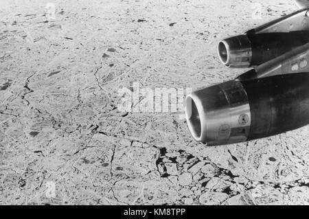 SAS DC8 8 33, über dem Nordpol Stockfoto