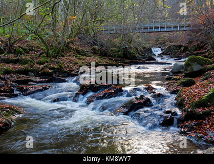 Die untere Ebene der Moness brennen am Birks Aberfeldy. Stockfoto