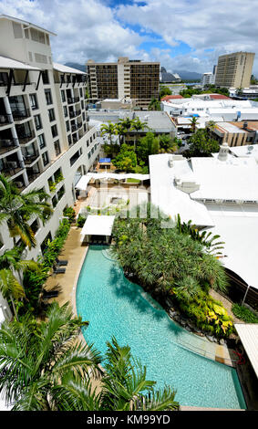 Blick von Mantra Esplanade Hotel, Cairns, Far North Queensland, FNQ, QLD, Australien Stockfoto