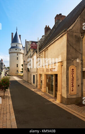 Langeais im Tal der Loire in Frankreich. Stockfoto