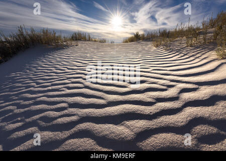 White Sands National Monument, New Mexico, Vereinigte Staaten Stockfoto