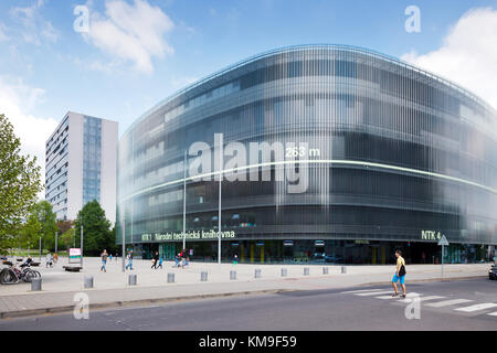 Die Nationale Bibliothek der Technik, Dejvice Bezirk, Prag, Tschechische republik - Architektur Grand Prix Stockfoto