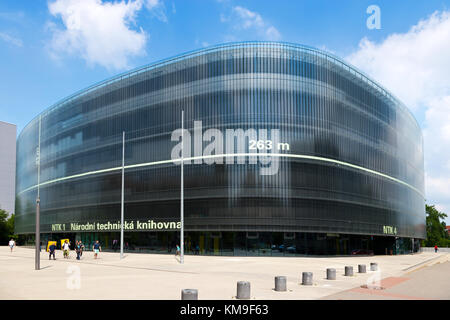 Die Nationale Bibliothek der Technik, Dejvice Bezirk, Prag, Tschechische republik - Architektur Grand Prix Stockfoto