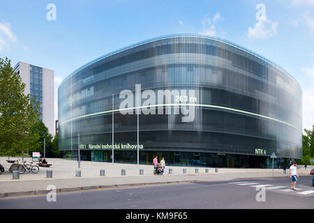 Die Nationale Bibliothek der Technik, Dejvice Bezirk, Prag, Tschechische republik - Architektur Grand Prix Stockfoto
