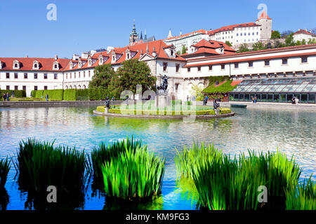 Valdstejnsky Palac, valdstejnska zahrada, Mala Strana (unesco), Praha, Ceska Republika/Wallenstein Gärten, Kleinseite (unesco), Prag, Tschechische Repu Stockfoto