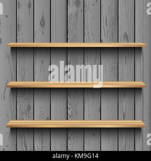 Store Holz- showcase Vorlage Stock Vektor