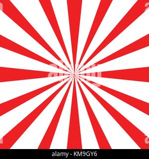 Japan rote Sonne Hintergrund Vector Illustration. retro. Stock Vektor