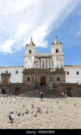 Kirche und Kloster St. Francis, (San Francisco), Plaza de San Francisco, Quito, Ecuador, Südamerika Stockfoto