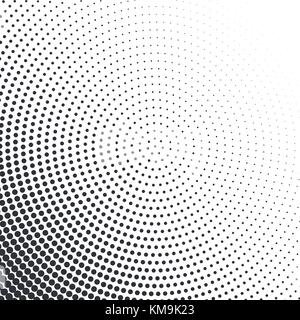 Vektor pop art gepunktete Rasterung Vorlage Hintergrund. abstrakte Muster mit Punkten. Stock Vektor