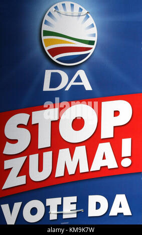 Demokratische Allianz Wahlplakat, nationalen und Provincal Wahlen, Pretoria, Südafrika Stockfoto