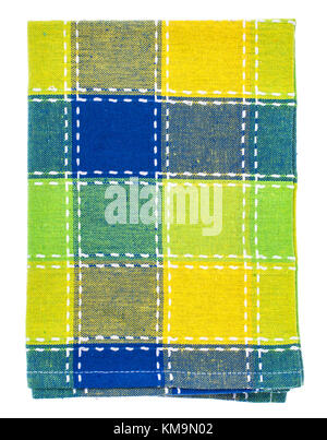 Servietten und Handtücher in verschiedenen Farben. studio Foto Stockfoto