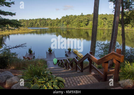 Manitowish Gewässer, Wisconsin Stockfoto