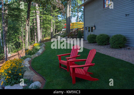 Manitowish Gewässer, Wisconsin Stockfoto