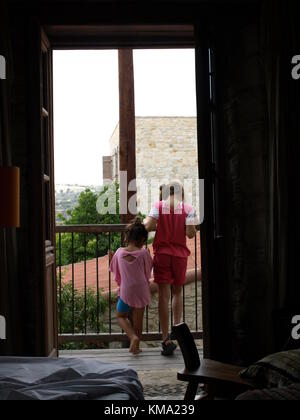 Sightseeing auf einem Familienausflug nach Zypern Stockfoto